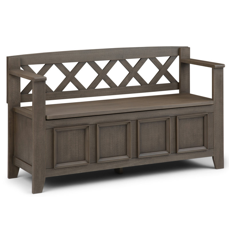 Hackney Flip Top Storage Bench Alcott Hill® Mccoppin Solid Wood Flip top Storage Bench & Reviews